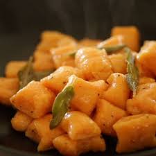 Sweet Potato Gnocchi With Brown Butter And Sage Recipe Gnocchi Recipes Homemade Homemade Pasta Recipe Sweet Potato Gnocchi