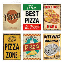 Check spelling or type a new query. Pizza Metal Sign Vintage Tin Sign Plaque Vintage Retro Wall Decor For Cafe Bistro Restaurant Pizza Zone Plaques Signs Aliexpress