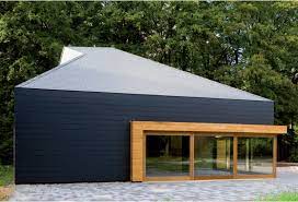 Remarquables Par Leur Resistance Au Temps Et Aux Intemperies Les Ardoises Vertigo Eternit Presen Refaire Maison Maison D Architecture Bardage Bois Exterieur