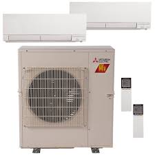 Ductless splits cool a larger area at the same btu level than do window air conditioners and portable air conditioners. 30k Btu 18 Seer Mitsubishi H2i Series Ductless Heat Pump Split System Ha16675 Ingrams Water Air