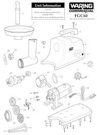 waring pro meat grinder parts