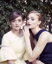 Life lessons with sophie turner: Maisie Williams Arya Stark And Sophie Turner Sansa Stark With Images Maisie Williams Celebrities Sophie Turner