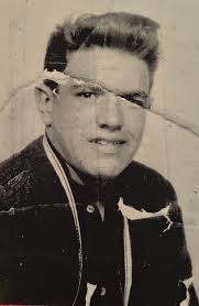 Restoring old family photo of young father