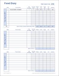 Free Printable Food Diary Template From Vertex42 Com Food Diary Template Food Diary Printable Food Journal Template