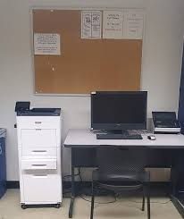 You can pickup your print job from any lab or library printer regardless of where you printed from. Business Computer Labs