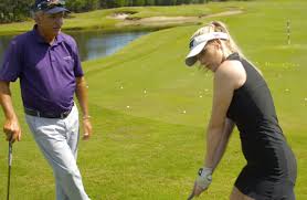 She's passionate about growing the game. Paige Spiranac Visits Steve Dresser Golf Academy At True Blue Caledonia Golf Vacations