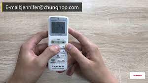 Finally, you can track down the remotec universal remote manuals here. Chunghop Ac Remote Control K 1068e Youtube