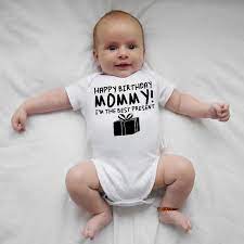 Cotton Baby Clothes Newborn Boys Girls Romper Happy Birthday Mom Print Cute Sweet Infant Romper Sleepwear Gift For Mom Bodysuits Aliexpress