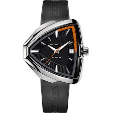 Hamilton ventura elvis80 black dial stainless steel mens watch h24551131. Ventura Quartz Watch Elvis80 Black Dial Hamilton Watch H24551331 Hamilton Watch