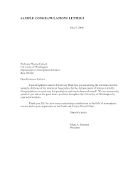 Award Congratulations Letter Sample Congratulations Letter For Winning An Award Letter Of Congratulations Lettering Congratulations On Your Retirement