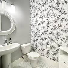 You really don't need much for this project. How To Update A Bathroom In Minutes With Peel And Stick Wallpaper Working Mom Blog Outside The Box Mom