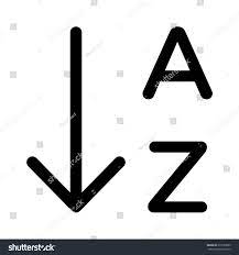 Alphabetize your list and put things into abc order! Sort Organize By Alphabetical Order List Stock Vector Royalty Free 273559853 Shutterstock