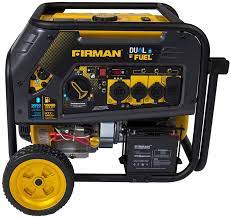 This generator 10,000 starting watts and 8,000 running watts (9050/7250 lpg) with an electric start, for ease of use. Amazon Com Firman H08051 10000 8000 Watt 120 240v 30 50a Electric Start Gas Or Propane Dual Fuel Portable Generator Carb Certified Garden Outdoor