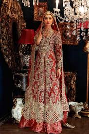 Maria B Designer Bridal Wear Shop Now From House Of Faiza Bridal Lehenga Collection Red Bridal Dress Designer Bridal Lehenga