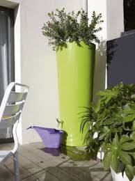 Stylish Rainwater Tank Planter Color 2in1 Water Tank Cassis Modern Design In Trendy Colors Shiny High Quality Surface The Stylish Water Tank Rain Barrel Modern Design