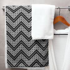 Print how to wake up a basic white towel? Classic Hand Drawn Chevron Pattern Bath Towel 30 X 60 Overstock 28496267