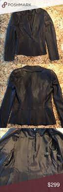 Ellie Tahari Leather Jacket Leather Jacket Clothes Design Elie Tahari Jacket