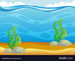Background Ocean Floor Clipart Black And White Best Cartoon Underwater Ocean Scene Vector Library Free Vector Art Images Graphics Clipart Free Vector Art Ocean Scenes Underwater Drawing