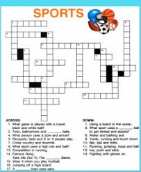 Puzzles don't get much better than this! Free Printable Sports Crossword Puzzles Printable For All Ages