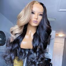 Brazilian hair natural wave is the most versatile and beautiful types of hair extensions in the hair market. Brazilian Hair Half Blond Half Black Natural Wave Lace Front Wig Prosp Hair Shop Reviews On Judge Me