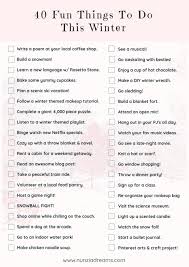 Find fun things to do in the tampa bay area, from concerts and theater shows to community events and festivals. 40 Fun Things To Do In January List Of Winter Activities Nunziadreams Winter Fun Winter Diy Winter Checklist