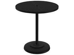 99 5% coupon applied at checkout save 5% with coupon Tropitone Boulevard Aluminum 36 Wide Round Kd Pedestal Bar Table With Umbrella Hole Tp701497sbu