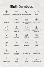 Maths Symbols Poster By Coolmathposters Math Methods Math Vocabulary Studying Math