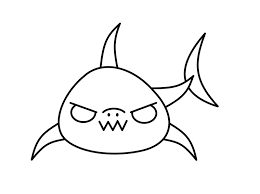 Add the pectoral fins below. Shark Head Drawing Easy