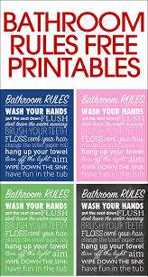 Bathroom Rules Free Printable How To Nest For Less Bathroom Printables Bathroom Rules Bathroom Printables Free