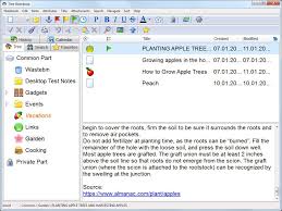 A Hierarchical Notes Manager Designed For Keeping Personal Information Windows Xp Vista 7 8x 10 Ios 6 1 Planting Apple Trees 10 Things Apple Tree
