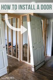 How To Install A Prehung Door Making Manzanita Diy Interior Doors Prehung Doors Basement Bathroom Design