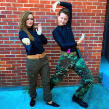 How to wear ideas for black turtleneck crop top and leg belt. Kim Possible And Ron Stoppable These 120 Diy Nostalgic Costumes Will Make You Feel Like A Kid Again Popsugar Smart Living