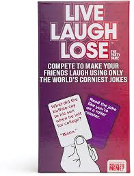 Most of the time the jokes we get to hear are, in the forms of the dialogues. Amazon Com Live Laugh Lose The Party Game Where You Compete To Make Corny Jokes Funny By What Do You Meme Toys Games