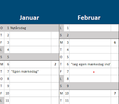 Ein pack mit insgesamt 19 verschiedenen excel kalender 2021 kostenlos zum download. Excel Kalender 2021 Fa En Gratis Arskalender Med Uger Til Excel