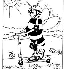 Showing 12 coloring pages related to scootering. Free Safety Bee Coloring Pages To Print And Color Online Colouring Book Printable Pages From Kinderart And Kindercolor