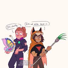 Kace B L M On Instagram Adora And Catra Vs Kipo And Wolf Role Swap I Have No Idea How This Au Would Wo She Ra Princess Of Power She Ra Fandom Crossover