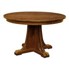 Mission 48 Dining Table Round Pedestal Dining Handcrafted Dining Table