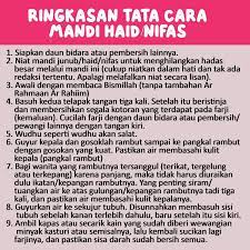 Wanita yang sedang datang bulan dianggap memiliki hadas besar. Tata Cara Mandi Haid Nifas Untuk Muslimah