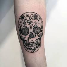 Skulls are one of the most prominent tattoo elements of all time. 100 Sugar Skull Tattoo Designs For Men Cool Calavera Ink Ideas