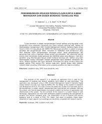 Setiap cara membuat abstrak yang. Pdf Pengembangan Aplikasi Pengelolaan Karya Ilmiah Mahasiswa Dan Dosen Berbasis Teknologi Web