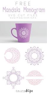 Download free svg files to for your personal art & craft projects. Mandala Monogram Free Svg Png Dxf Eps Download Cricut Monogram Cricut Crafts Monogram Svg