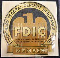 Legal definition of federal deposit insurance corporation: Federal Deposit Insurance Corporation Wikipedia