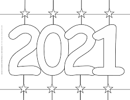 How to make a 2021 yearly calendar printable. New Year Coloring Pages 2021 Stars Sign Planerium