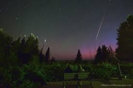 Perseid Meteor And Aurora Over Northern Michigan Epod Northern Michigan Pure Michigan Meteor Shower