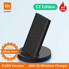 Version Euro Xiaomi Mi 20w Qi Support De Chargeur Sans Fil Support De Telephone De Charge Rapide Pour Iphone 11 Airpods In 2020 Phone Charging Wireless Charger Charger
