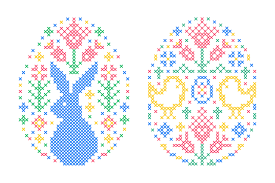Easter cross stitch free patterns. Easter Cross Stitch By Warmjuly Thehungryjpeg Com