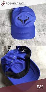 Nike Rafa Nadal Blue Twill H86 Aerobill Hat Nike Accessories Unisex Fit Nike