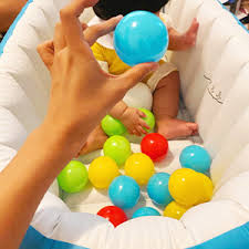 If you don't want a baby tub but still need a little support in the big bath, try this bathtub + bath seat hybrid. Amazon Com Baby Inflatable Bathtub Portable Infant Toddler Bathing Tub Non Slip Travel Bathtub Mini Air Swimming Pool Kids Thick Foldable Shower Basin Green Baby