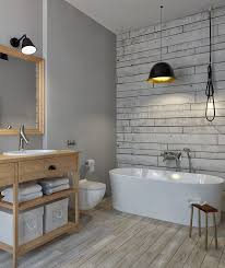 Badezimmer Ohne Fliesen Ideen Fur Fliesenfreie Wandgestaltung Badezimmer Innenausstattung Tapete Holzoptik Badezimmer Fliesen