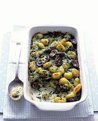 Baked Gnocchi With Spinach And Mushrooms Recipe Delicious Magazine Recipe Food Vegetarian Gnocchi Recipes Recipes